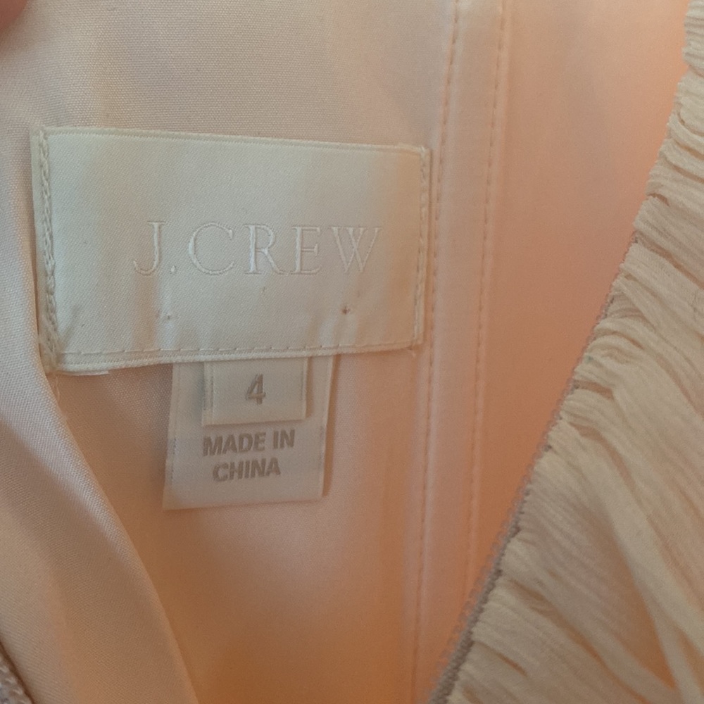 J Crew Blush Bridesmaid or Wedding Guest Dress. Size 4 - Picture 3 of 4